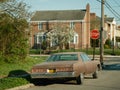 Vintage car parked in the Rockaways, Queens, New York Royalty Free Stock Photo