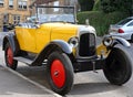 Vintage Car parked in a Village Street Royalty Free Stock Photo