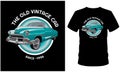 The Old Vintage Car Design T Shirt Royalty Free Stock Photo