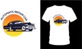 Automatic Vintage Car Design T Shirt Royalty Free Stock Photo