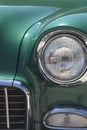 Vintage Car Right Front Grill and Headlight Royalty Free Stock Photo