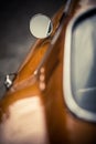 Vintage car side mirror Royalty Free Stock Photo