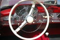 Vintage car steeling wheel Royalty Free Stock Photo