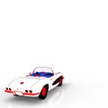 Vintage car template 3d rendering Royalty Free Stock Photo