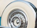 Vintage car wheel detail Royalty Free Stock Photo