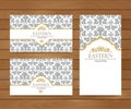 Vintage card design for greeting card, invitation,banner, business card.