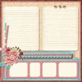 Retro family album.365 Project. Scrapbooking templates. Royalty Free Stock Photo