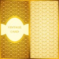 Vintage card set Royalty Free Stock Photo