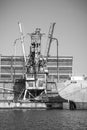 Vintage cargo vessel Royalty Free Stock Photo