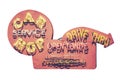 Vintage Carhop Diner Sign