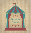 Vintage carnival poster for your advertising Royalty Free Stock Photo