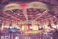 Vintage Carousel Blur Royalty Free Stock Photo