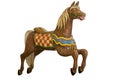 Vintage carousel horse isolated