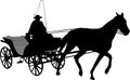 Vintage carriage silhouette 2