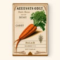 Vintage Carrot Seed Packet Royalty Free Stock Photo