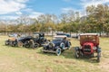 Vintage cars on display in Villiers