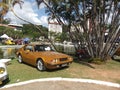 Vintage cars and event in the park in the city of Ãguas de LindÃ³ia