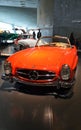 Vintage cars exhibit in the Mercedes-Benz museum in Stuttgart Royalty Free Stock Photo