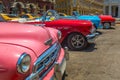 Vintage cars at Parque Central in Havana