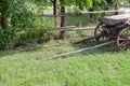 vintage cart for horse, cart in the village