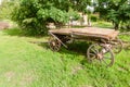 vintage cart for horse, cart in the village