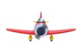 vintage cartoon aircraft front