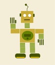Vintage cartoon robot Royalty Free Stock Photo