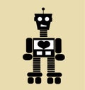 Vintage cartoon robot Royalty Free Stock Photo