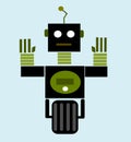 Vintage cartoon robot Royalty Free Stock Photo
