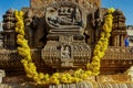 Vintage Carved idol on the outer wall of a small temple Ranganathaswamy Temple