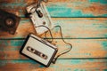 Vintage cassette player Royalty Free Stock Photo