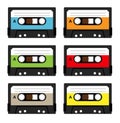 Vintage cassette tapes Royalty Free Stock Photo