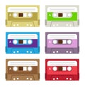 Vintage cassette tapes Royalty Free Stock Photo