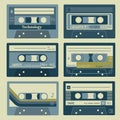 Vintage cassettes set