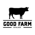 Cow Farm and Angus Beef Logo