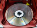 Vintage CD player, audio mini-system, radio, player Royalty Free Stock Photo