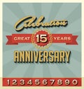 Vintage Celebration Anniversary