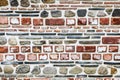 Vintage ceramic tiles wall