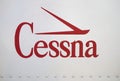 Vintage Cessna airplane logo Royalty Free Stock Photo