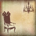 Vintage Chair Background Royalty Free Stock Photo