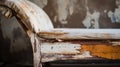 Vintage Chaise Lounge: Capturing The Rustic Charm Of An Old, Peeling Chair