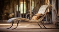 Vintage Chaise Lounge In An Old Warehouse: Capturing Rustic Charm