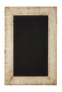 Vintage Chalkboard Reclaimed Wood Frame Isolated On White