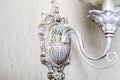 Vintage chandelier. An antique lamp in the interior, Royalty Free Stock Photo