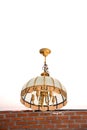 Vintage chandelier lamp isolate on white background Royalty Free Stock Photo