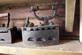 Vintage charcoal iron Royalty Free Stock Photo