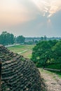 Vintage Chaukhandi Stupa and octagonal tower added by Govardhan built and Sarnath near Varanasi