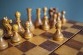 Vintage chess set Royalty Free Stock Photo