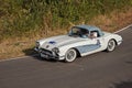 Vintage Chevrolet Corvette C1 (1959) in classic car race Gran Premio Nuvolari Royalty Free Stock Photo