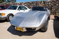 Vintage Chevrolet Corvette car presented on oldtimer car show, Israel Royalty Free Stock Photo